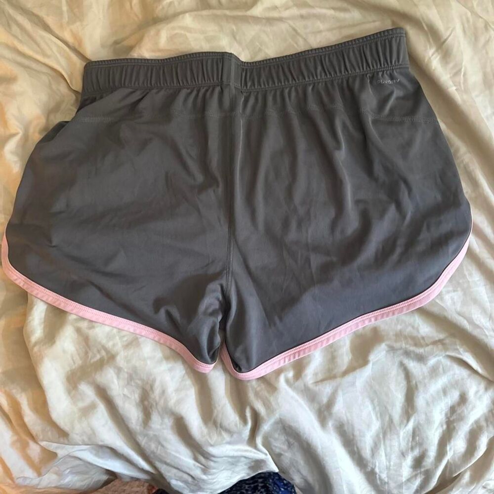 Reebok Women's Grey and Black Shorts